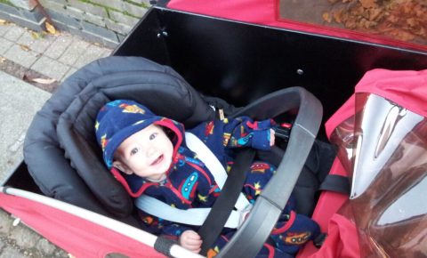 Photo of boy in Christiania cargo bike