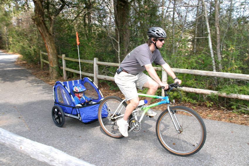 bike trailer bike attachment