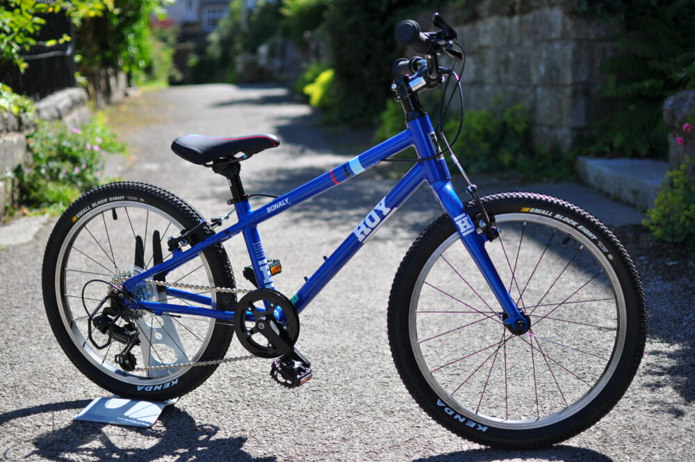 small blue bike