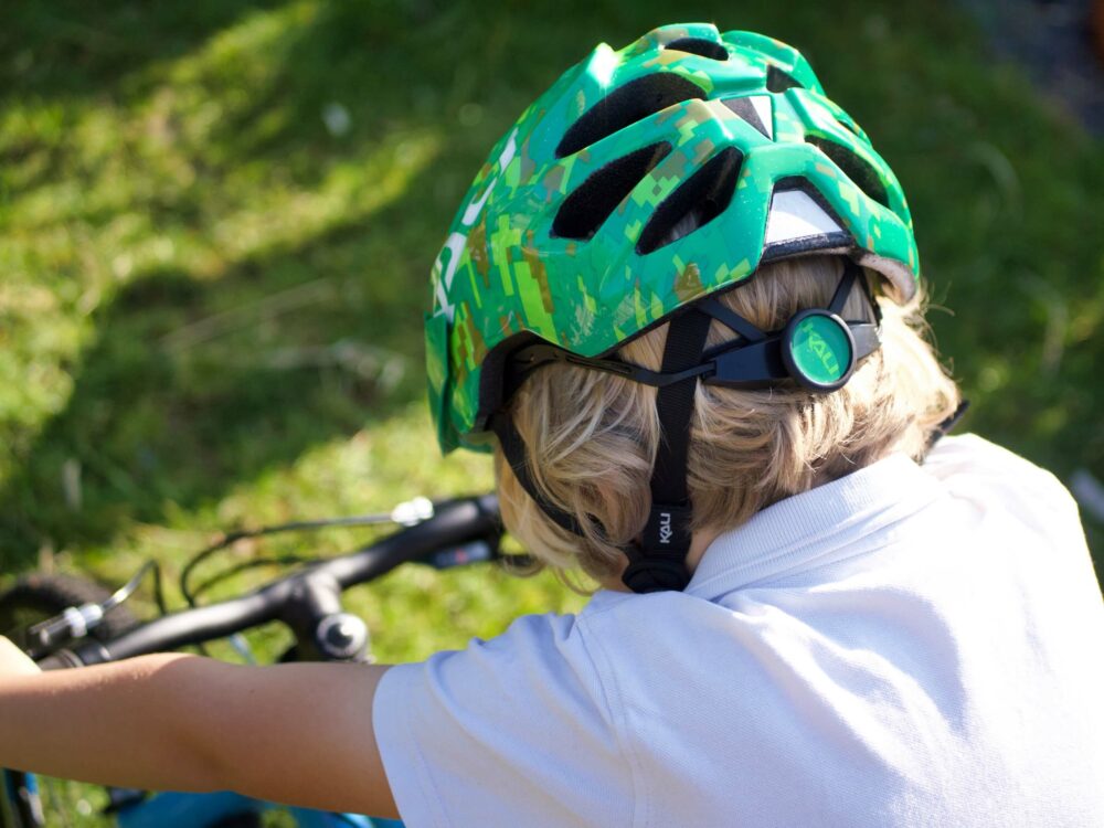 Kali kids bike helmet Minecraft Cycle Sprog