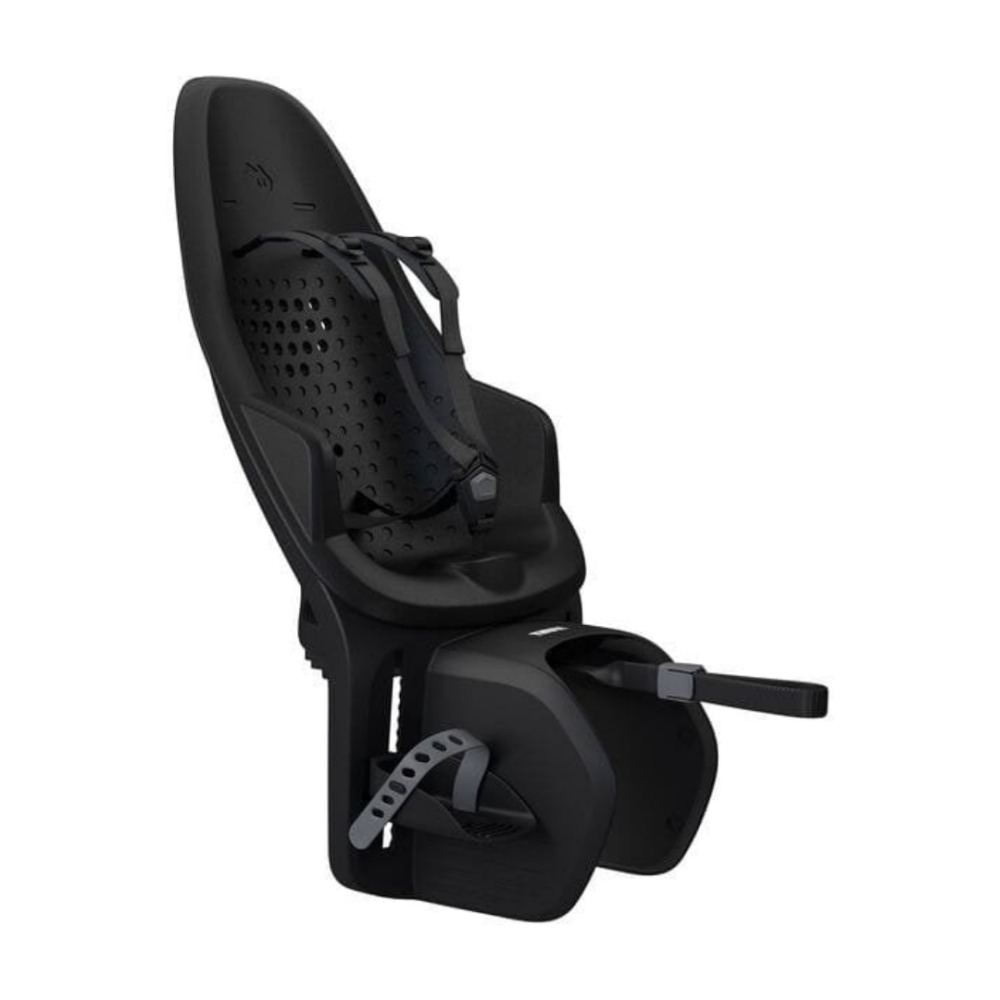 Best rear bike seats for toddlers and small children: Thule Yepp 2 Maxi Rack on a blank background