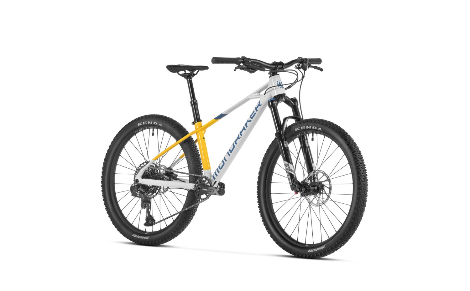 Best 26" mountain bikes for kids: A Mondraker Trick 26 mountain bike on a plain background