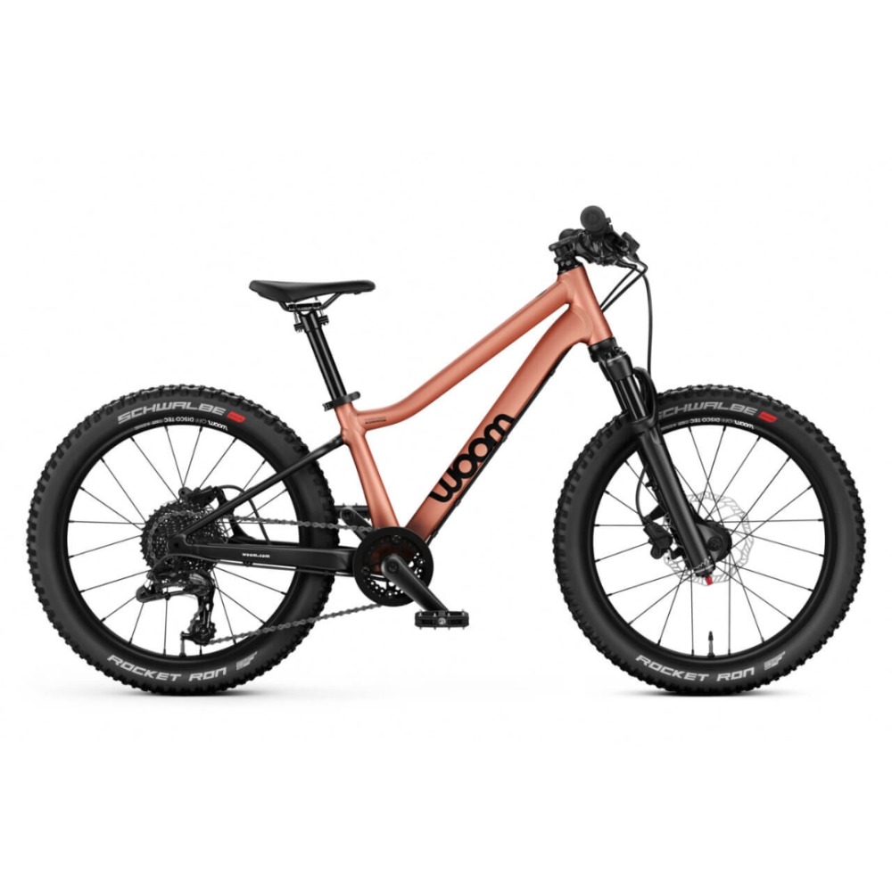 Best 20" kids' bikes: The Woom OFF AIR 4 on a blank background