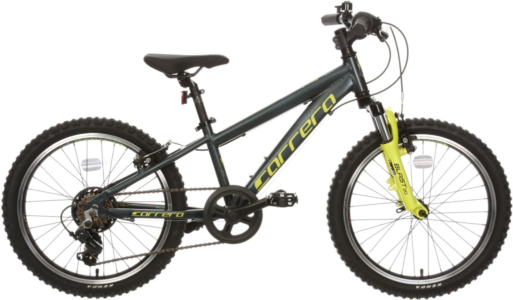 A side view of the Carrera Blast mountain bike